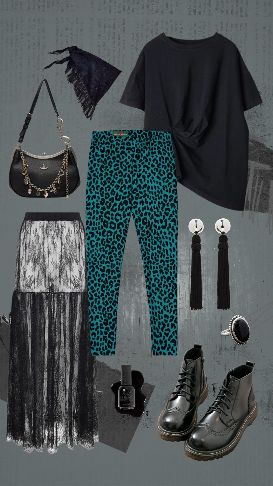 Not sure how to wear bold prints? Go all black. See 3 easy YéYé looks—sheer skirt, oversized tee, mini dress—that let the pattern shine.