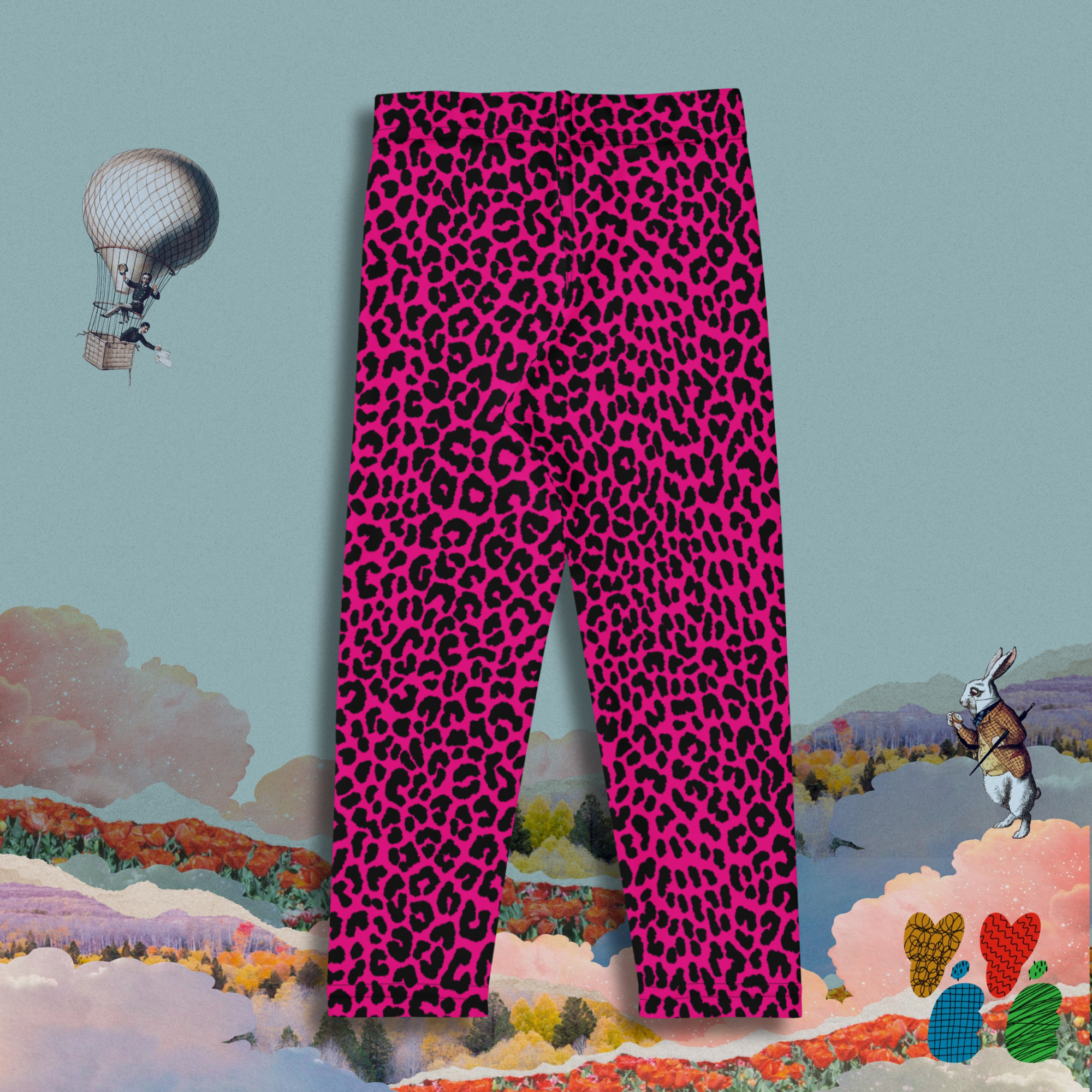 Leopard Lover KIDS Leggings - FUCHSIA