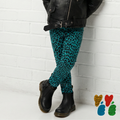 Leggings pour enfants à motif léopard - Paon