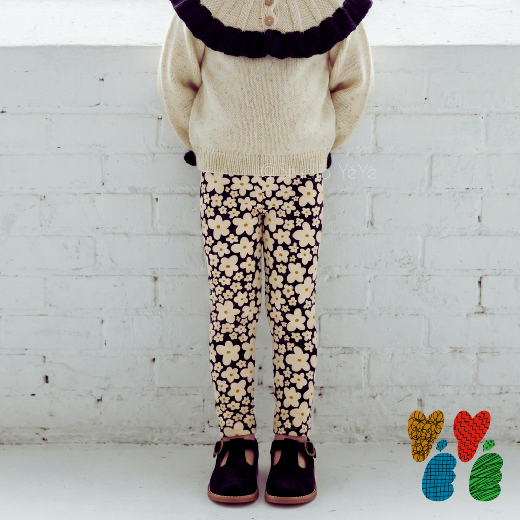 Sunny Bloom KIDS Leggings - BLACK