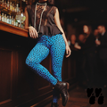 Leggings CHEETAH GIRL - Bleu royal