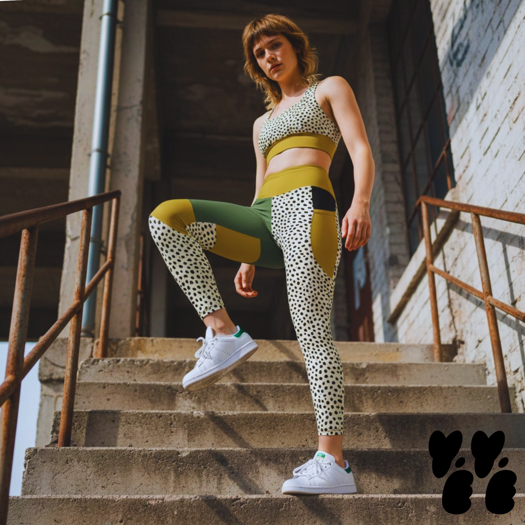 GEOMETRIC DOTS Pocket Leggings