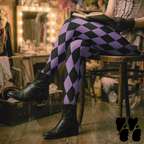 Leggings HARLEQUIN DIAMOND - VIOLET 