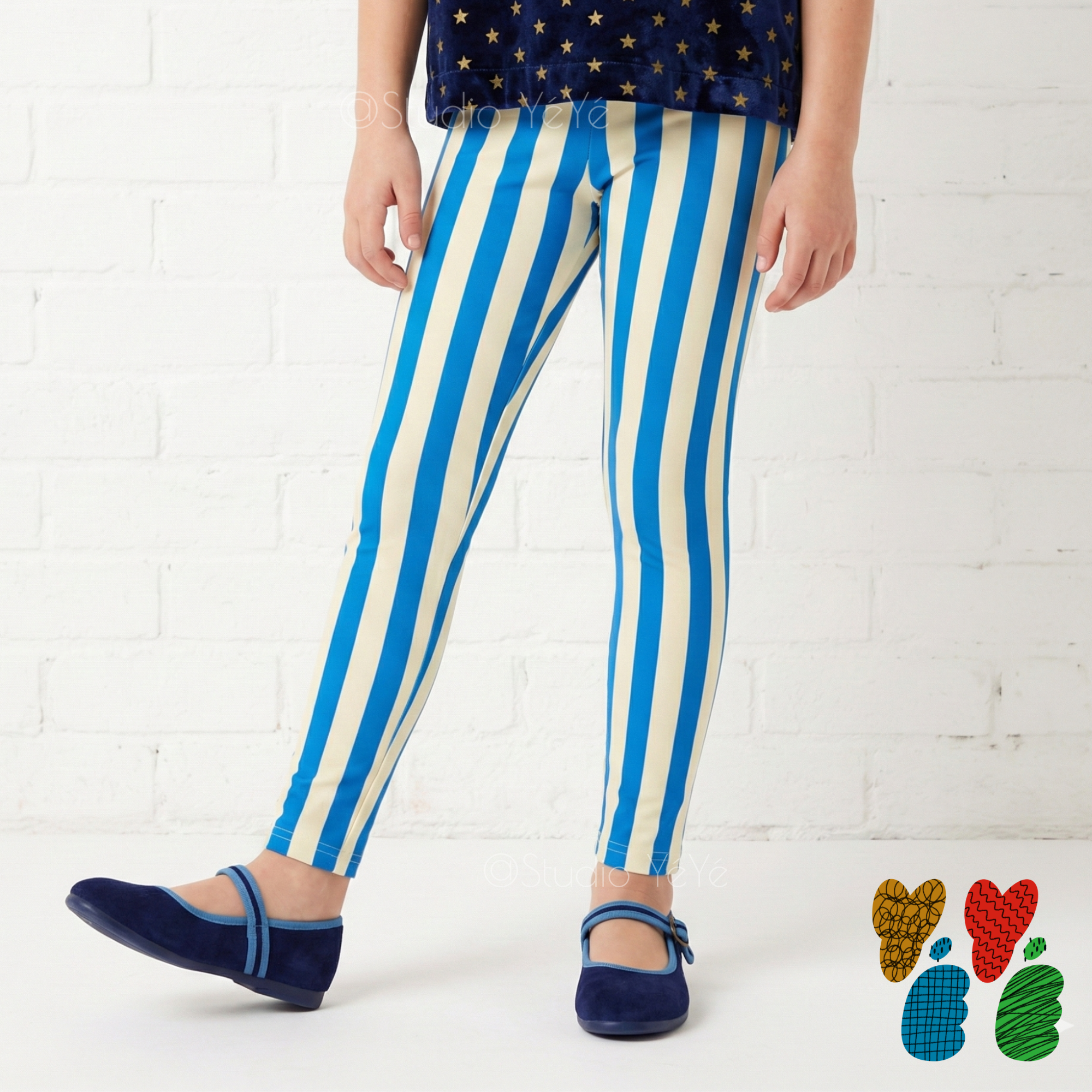 Leggings pour enfants amoureux des léopards -