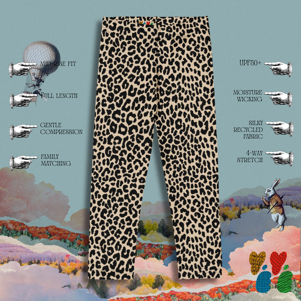 Leggings pour enfants amoureux des léopards -