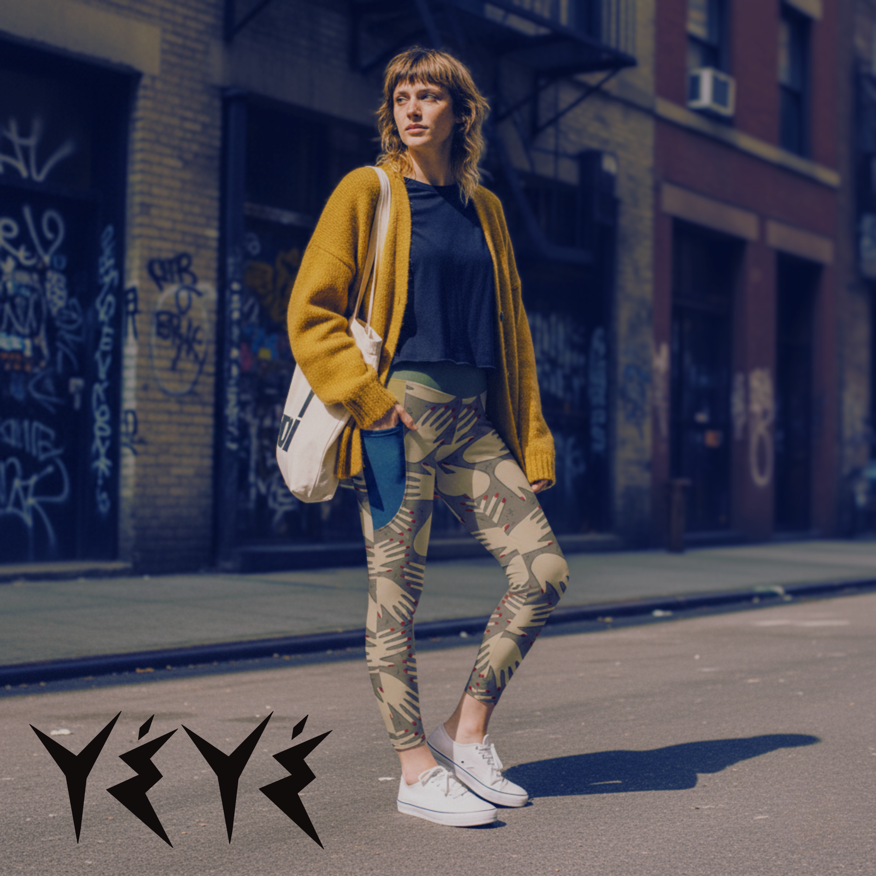 HANDS! - SALBE GRAU - TASCHENLEGGINGS 