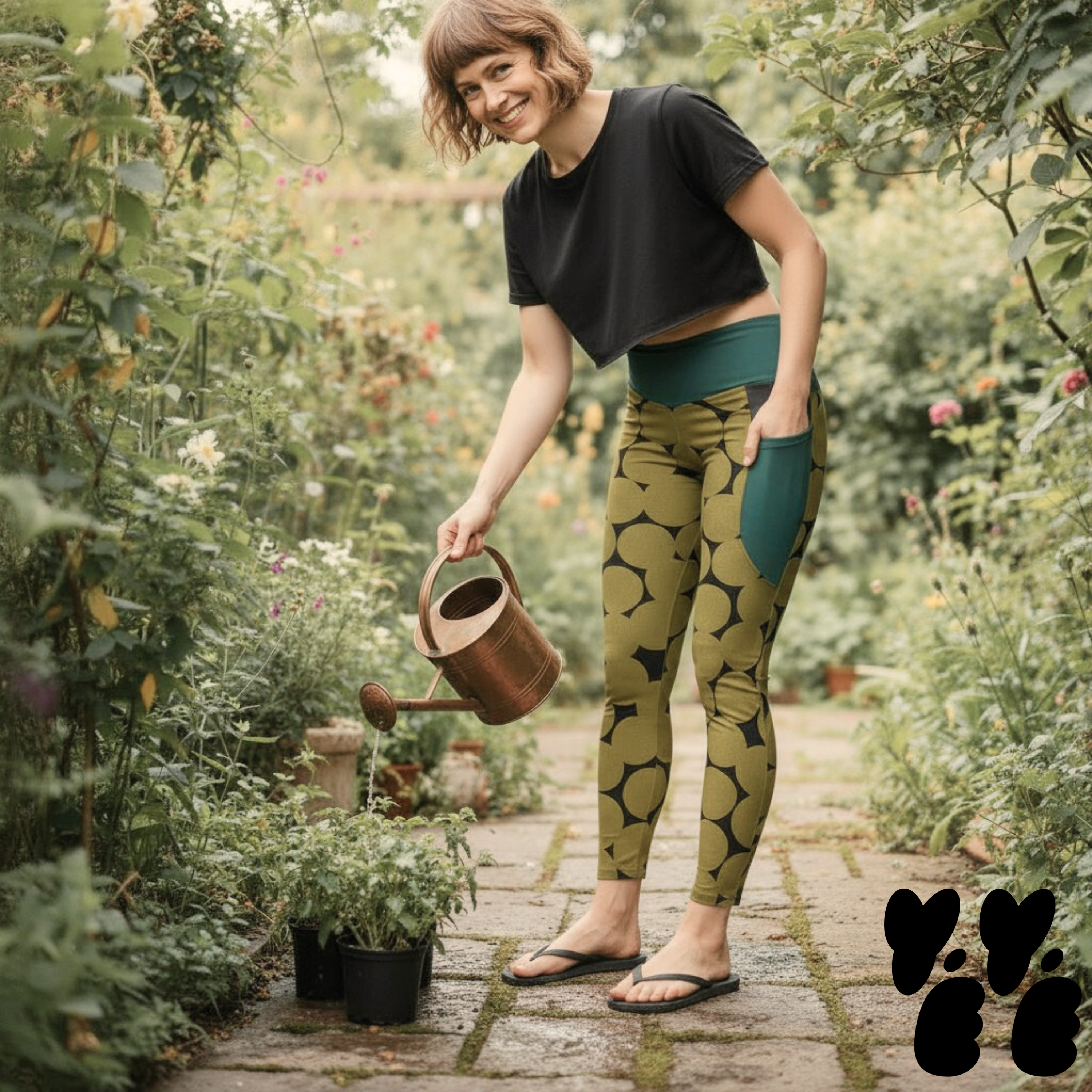 MIZUTAMA DOTS - Leggings mit Taschen 