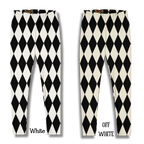 HARLEQUIN DIAMOND Leggings - BLACK + WHITE