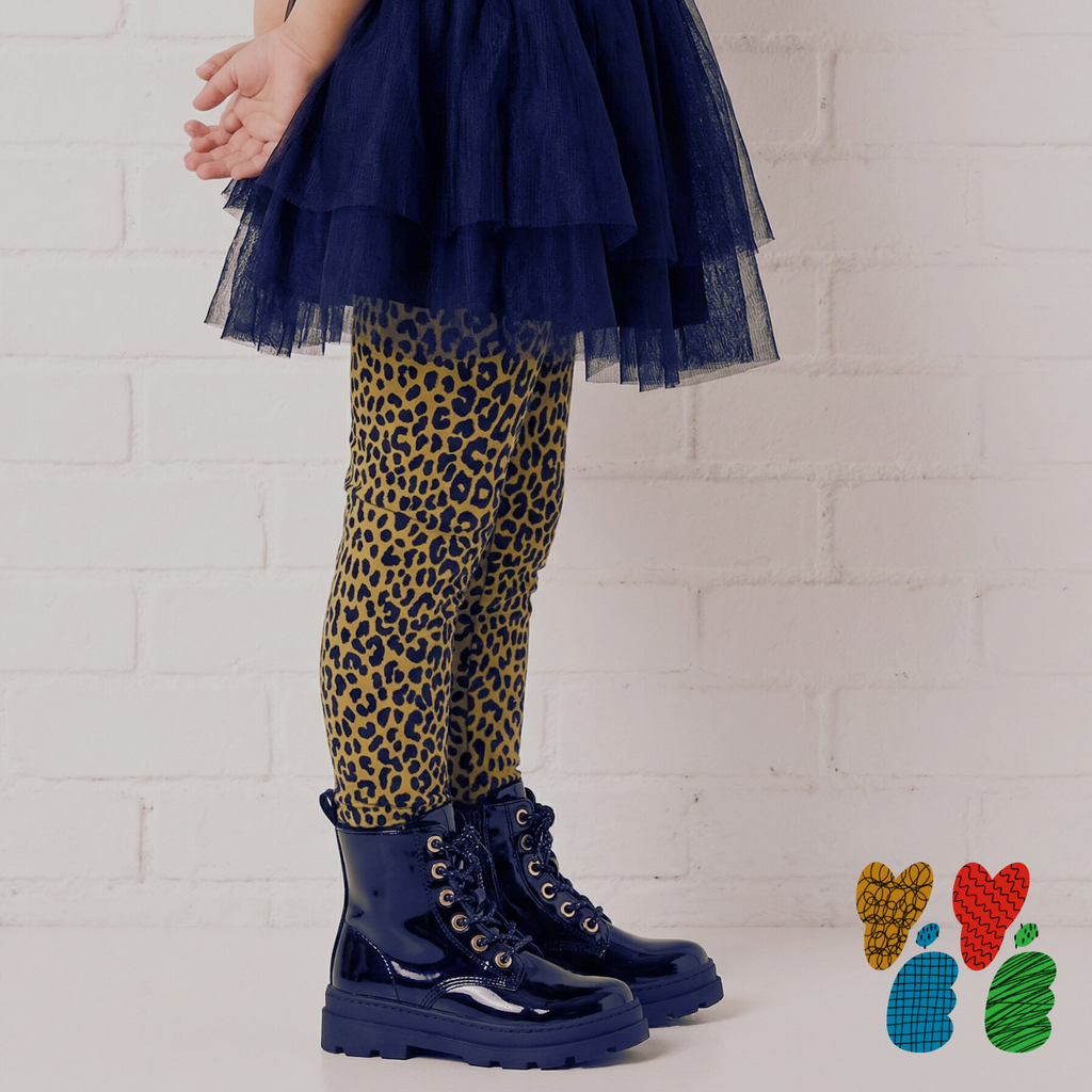 Leggings für Kinder mit Leopardenmuster
