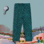 Leggings pour enfants à motif léopard - Paon