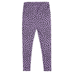Cheetah-animal-print-leggings-leopard-Lavender-and-Black-Flat-Back