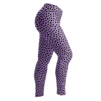 Cheetah-animal-print-leggings-leopard-Lavender-and-Black-Side