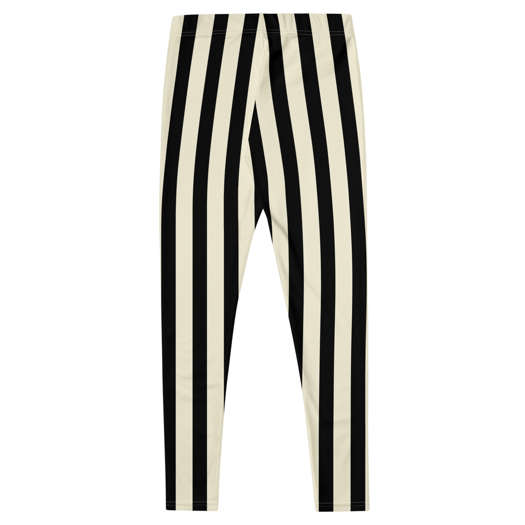 Black and white bold vertical stripe leggings by YéYé