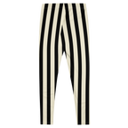 Black and white bold vertical stripe leggings by YéYé