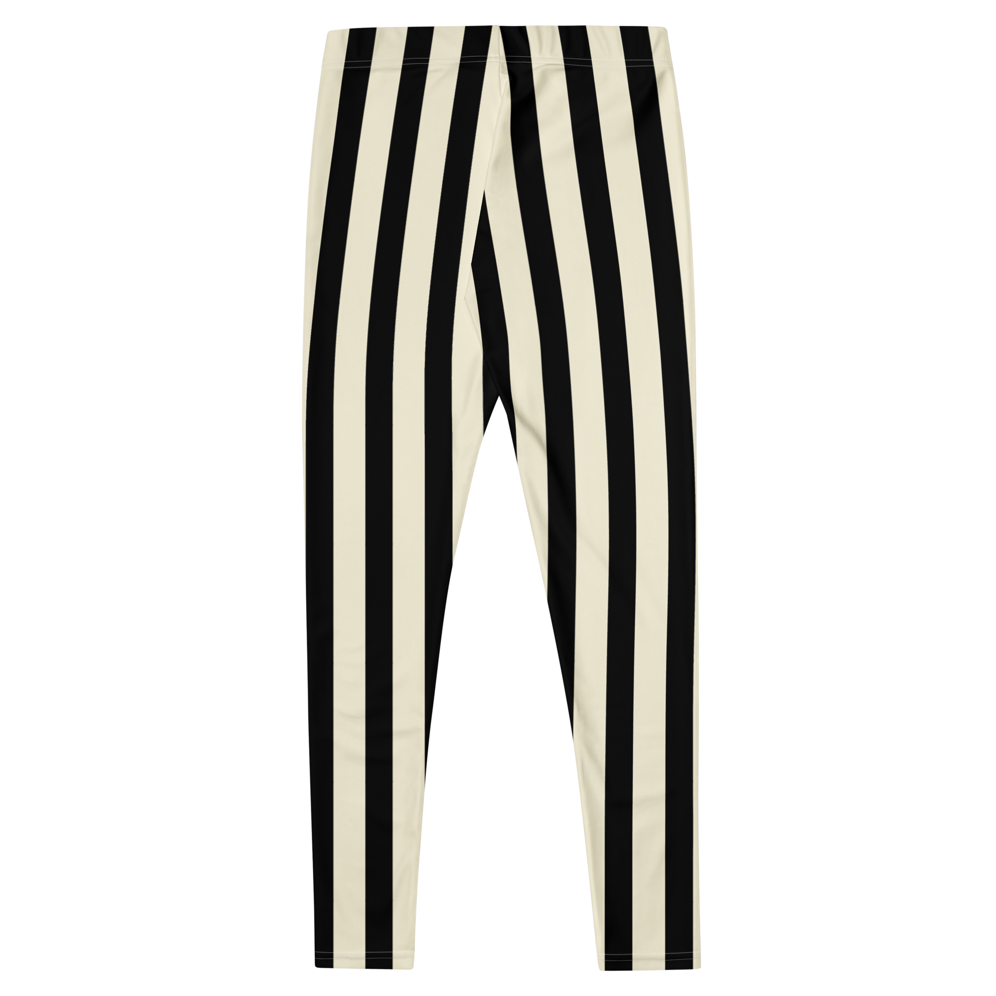 Black and white bold vertical stripe leggings by YéYé