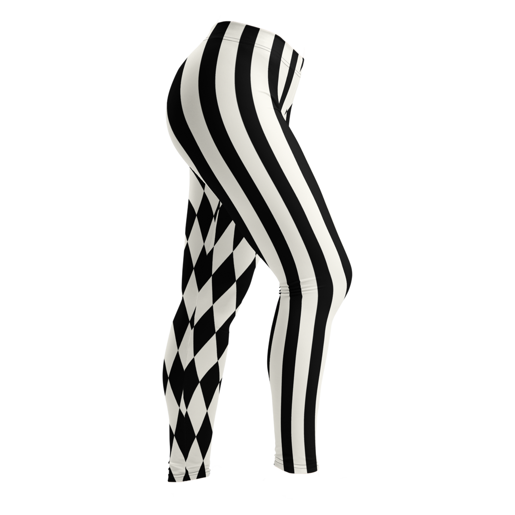 Studio-yeye-Jester-Clown-Leggings-Black-White