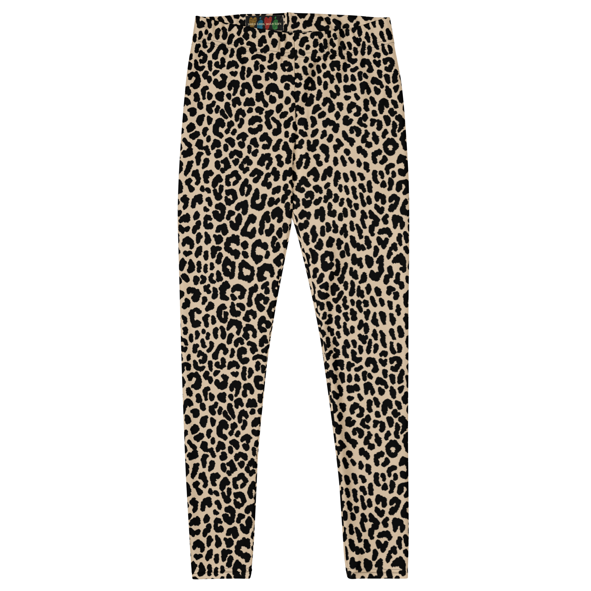 Studio-yeye-Leopard-Animal-Print-Bone-White-Punk-Style-Leggings-Flat-Front