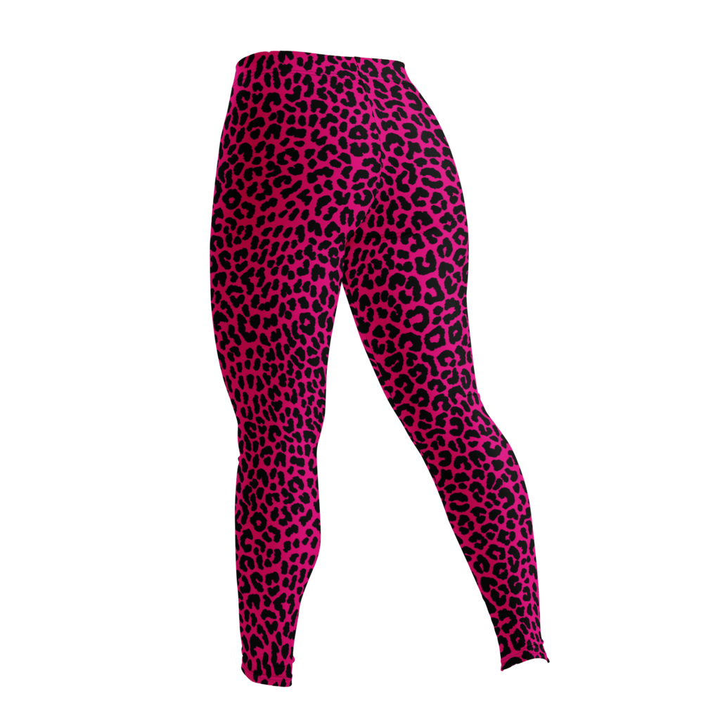 Studio-yeye-Leopard-Animal-Print-Hot-Pink-Fuchsia-Punk-Style-Leggings-Back