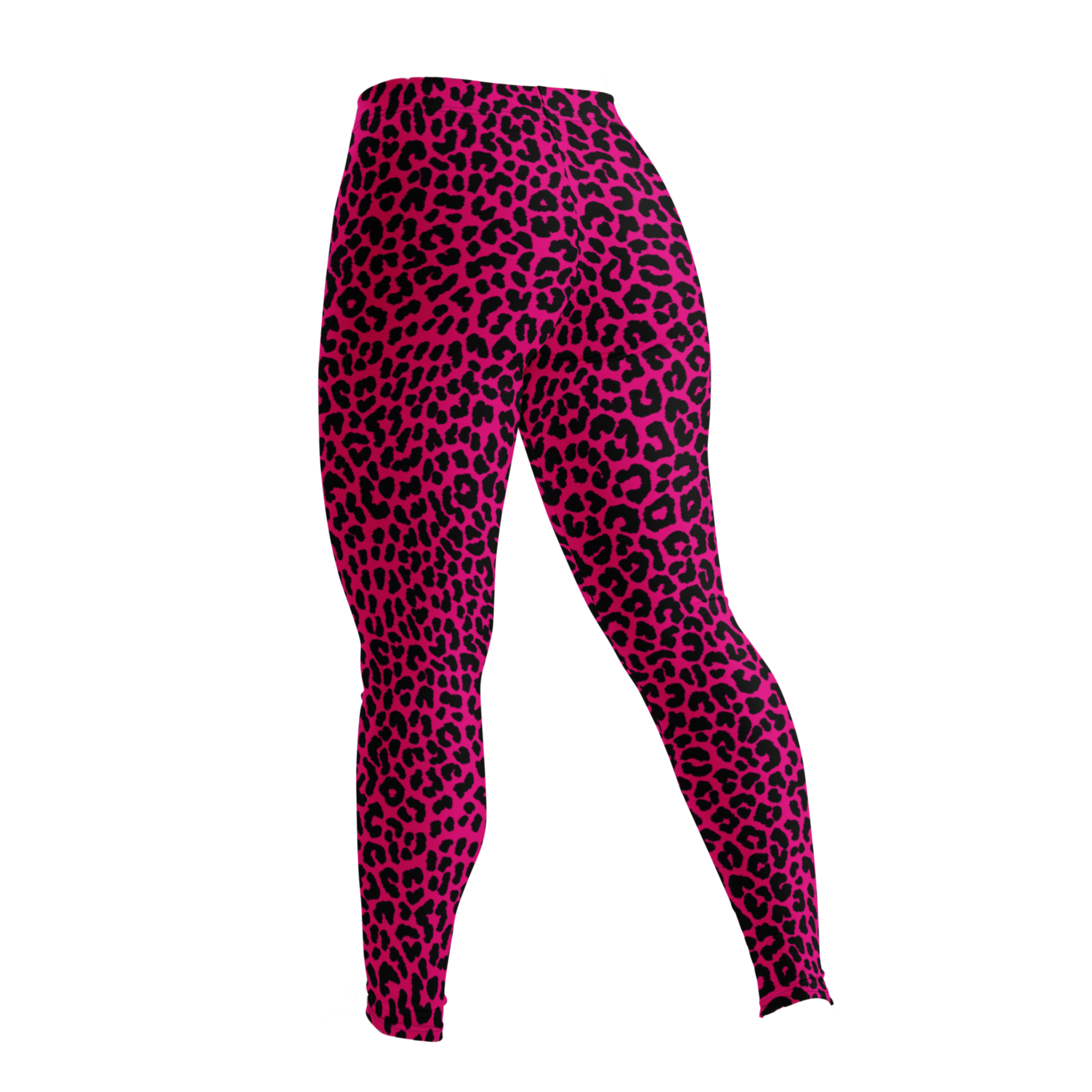Studio-yeye-Leopard-Animal-Print-Hot-Pink-Fuchsia-Punk-Style-Leggings-Back