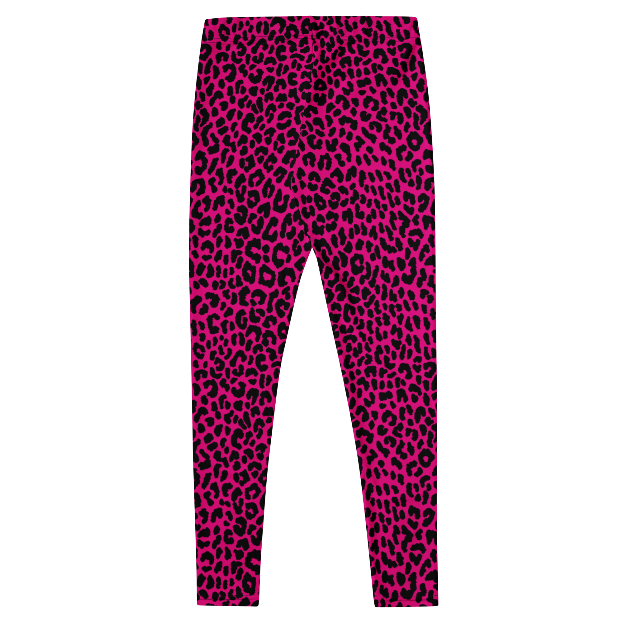 Studio-yeye-Leopard-Animal-Print-Hot-Pink-Fuchsia-Punk-Style-Leggings-Flat-Back