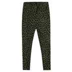 Studio-yeye-Leopard-Animal-Print-Olive-Green-Punk-Style-Leggings-Flat-Back