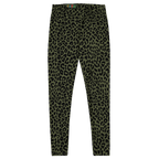 Studio-yeye-Leopard-Animal-Print-Olive-Green-Punk-Style-Leggings-Flat-Front