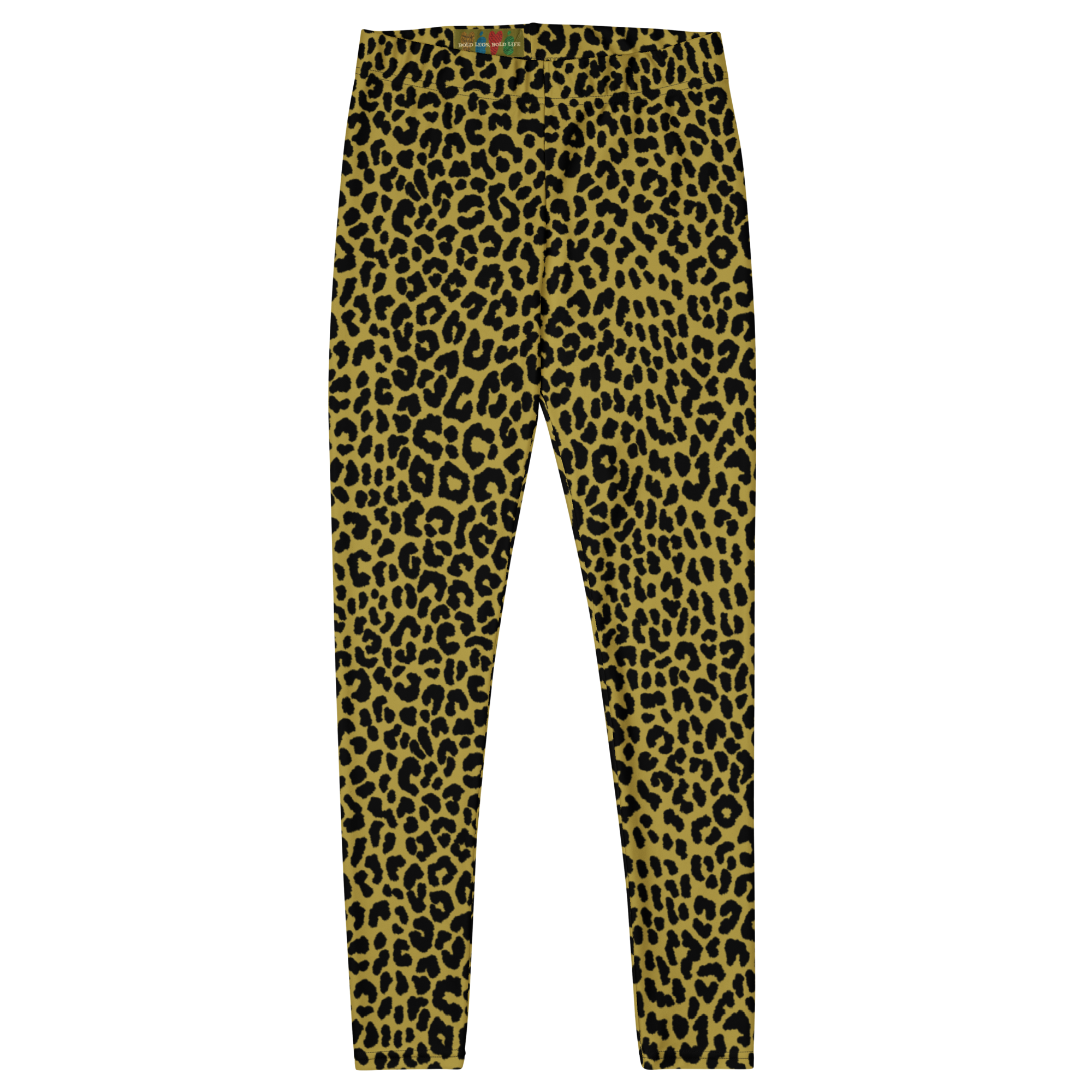 Studio-Yeye-Leopard-Print-Leggings-Mustard-Yellow-Vintage-Flat-Front