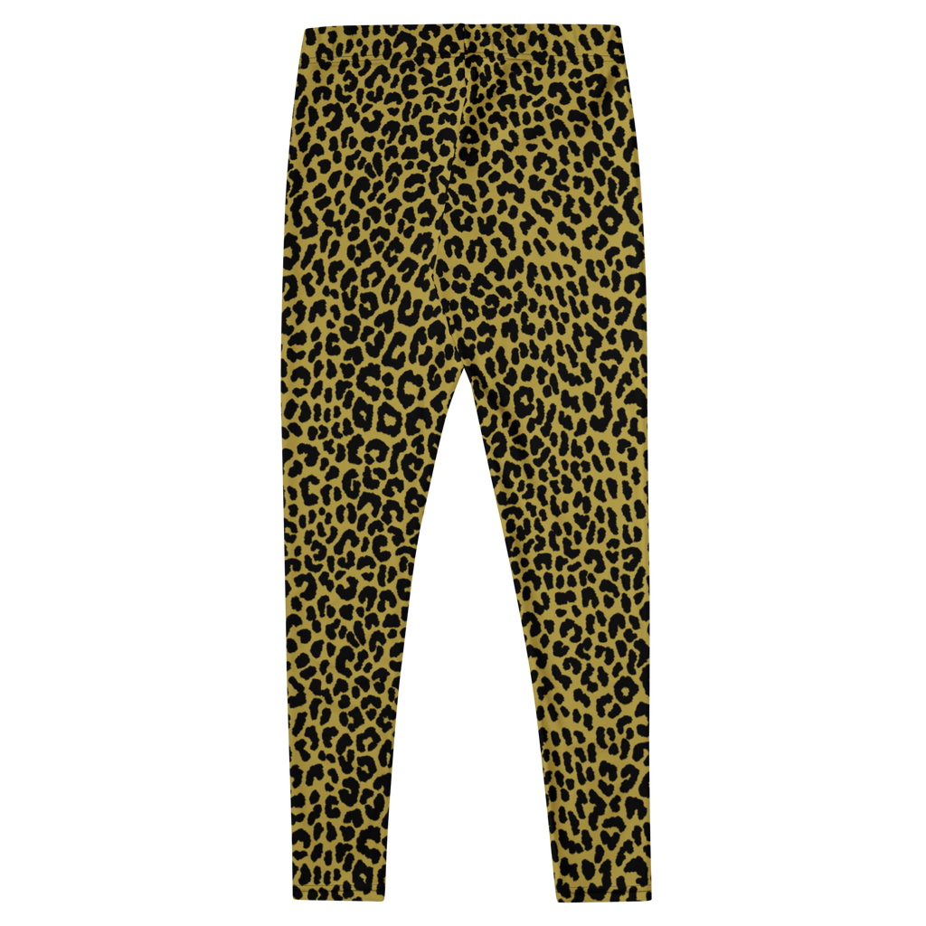 Studio-Yeye-Leopard-Print-Leggings-Mustard-Yellow-Vintage-Flat-Back