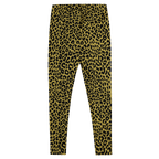 Studio-Yeye-Leopard-Print-Leggings-Mustard-Yellow-Vintage-Flat-Back