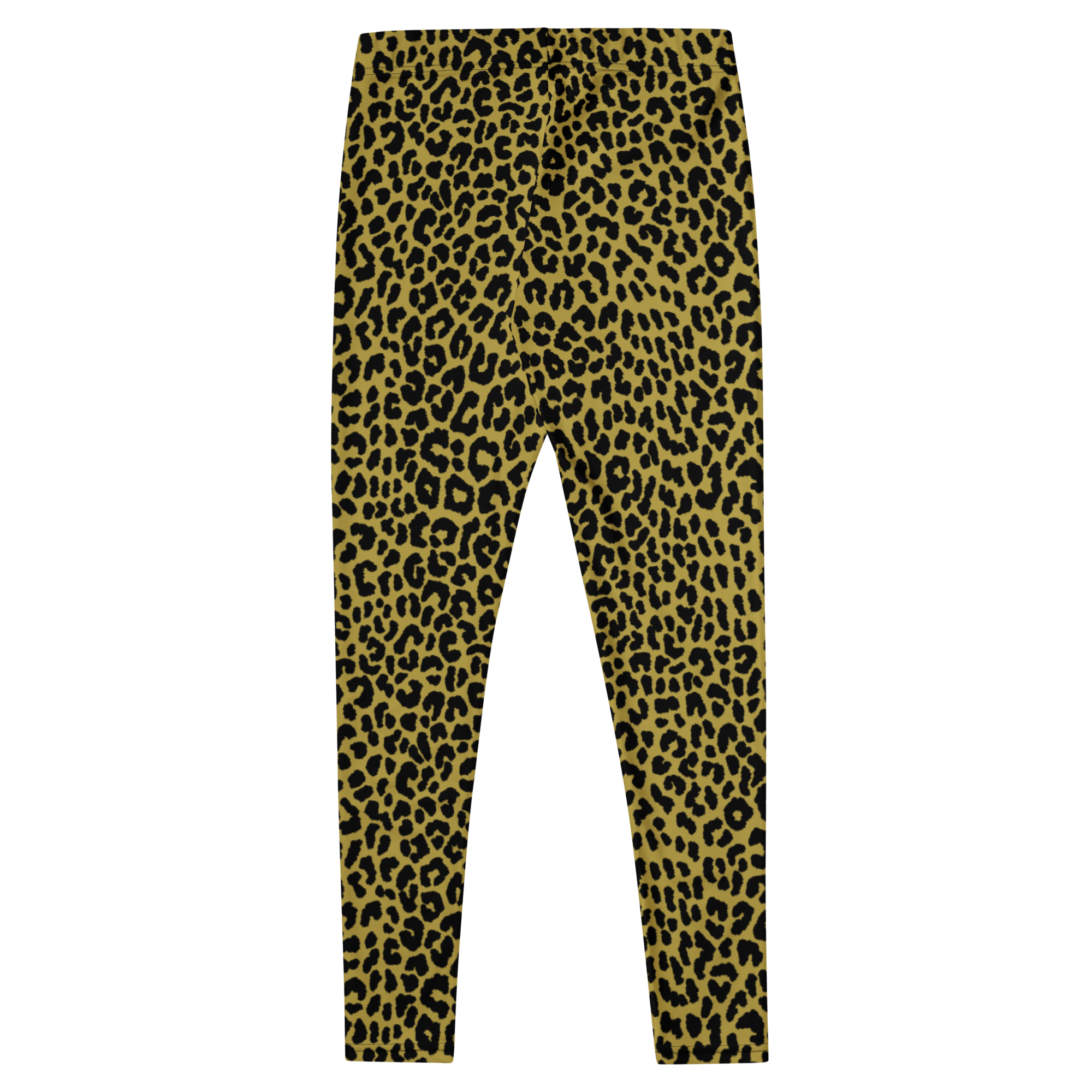 Studio-Yeye-Leopard-Print-Leggings-Mustard-Yellow-Vintage-Flat-Back