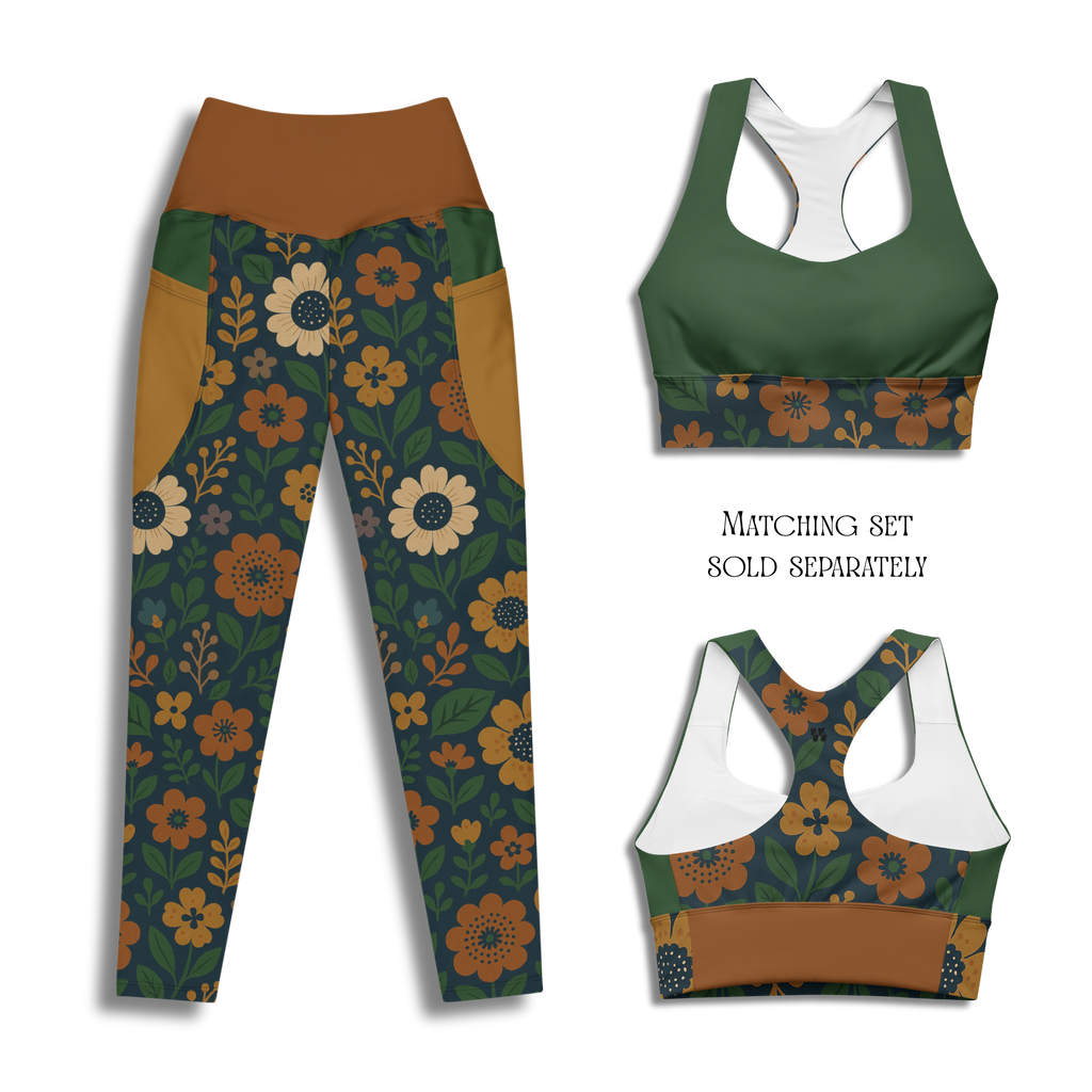 RETRO BLOOM Pocket Leggings