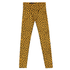 Studio-yeye-mens-leggings-cheetah-print-animal-leopard-dark-yellow-front