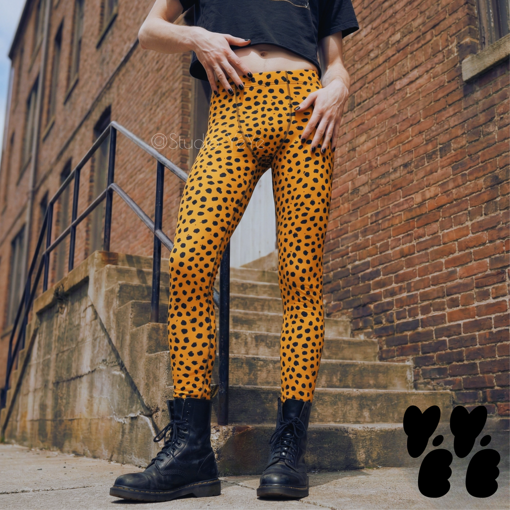 Studio-yeye-mens-leggings-cheetah-print-animal-leopard-dark-yellow