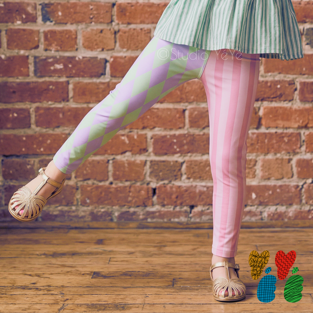 HARLEQUIN JESTER SPRING KIDS Leggings