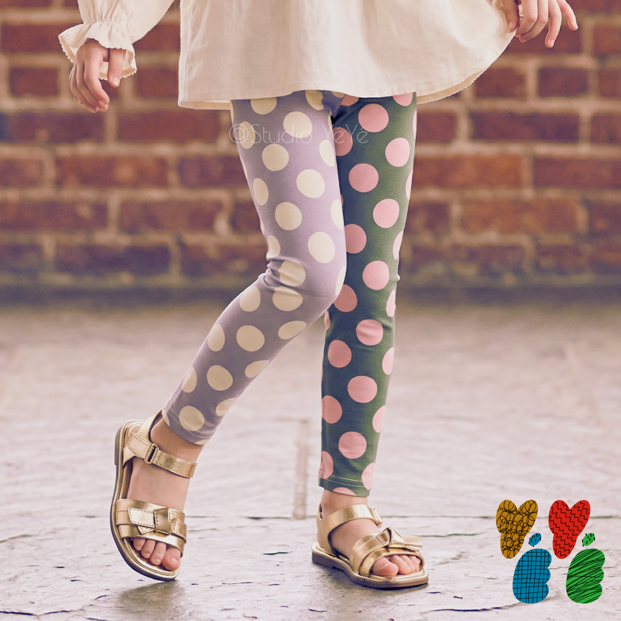 LADYBUG SPRING KIDS - POLKA DOT Leggings