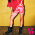 CIRCUS CIRCUS Leggings - SCHWARZ GESTREIFT