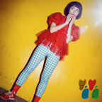 GINGHAM LOVER Leggings - PASTEL BLUE + RED