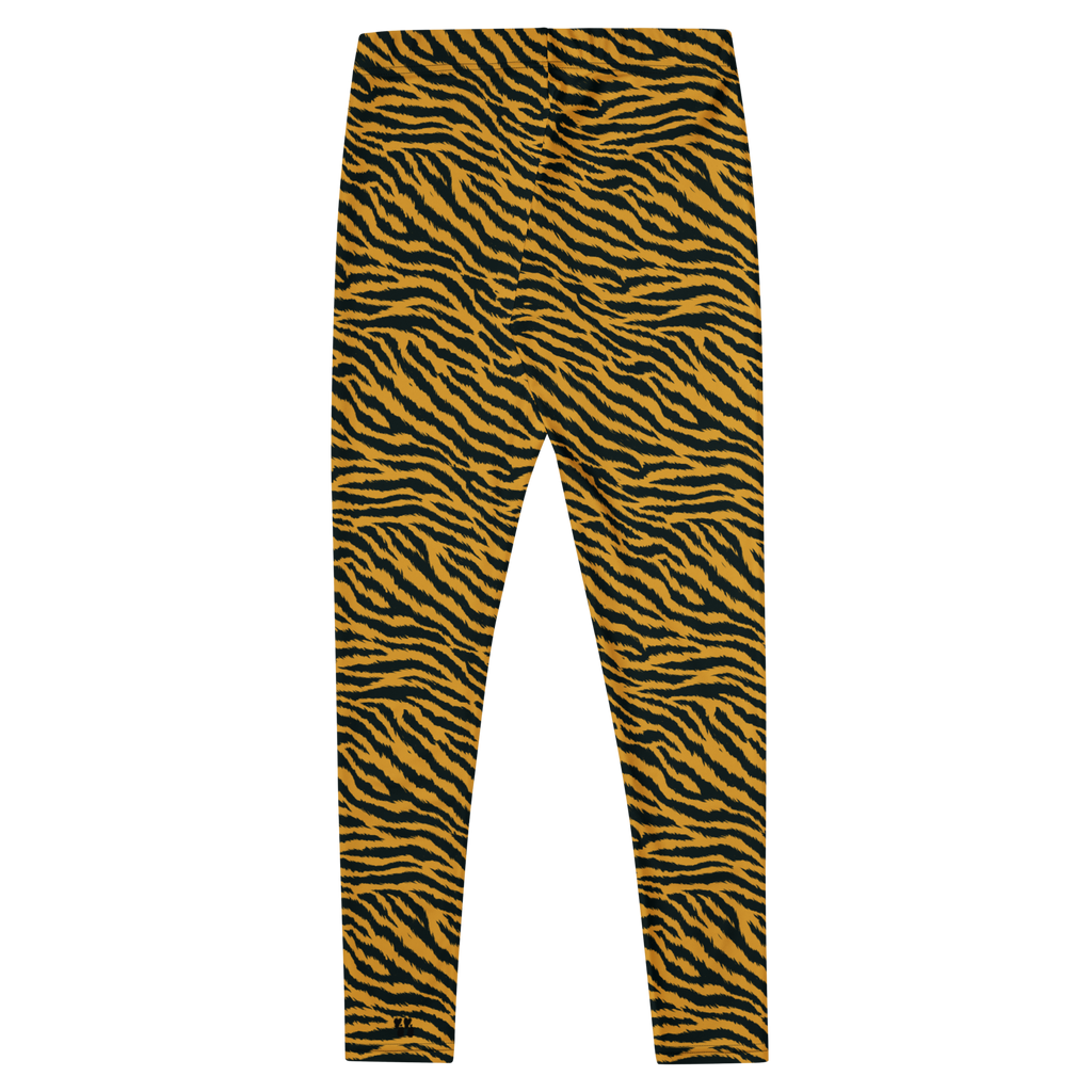 Studio-yeye-Tiger-Animal-Print-Yellow-Mustard-Punk-Style-Leggings-flat-back