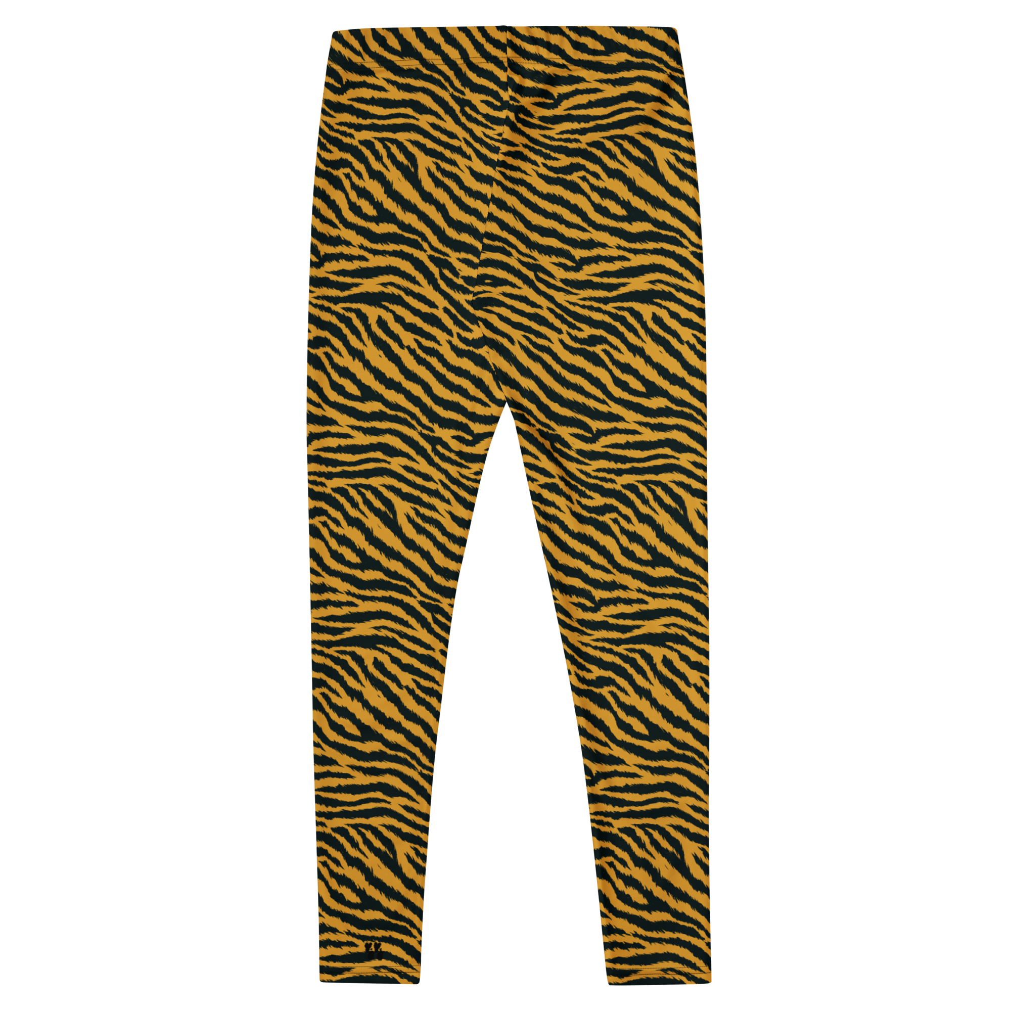 Studio-yeye-Tiger-Animal-Print-Yellow-Mustard-Punk-Style-Leggings-flat-back
