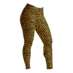 Studio-yeye-Tiger-Animal-Print-Yellow-Mustard-Punk-Style-Leggings-front