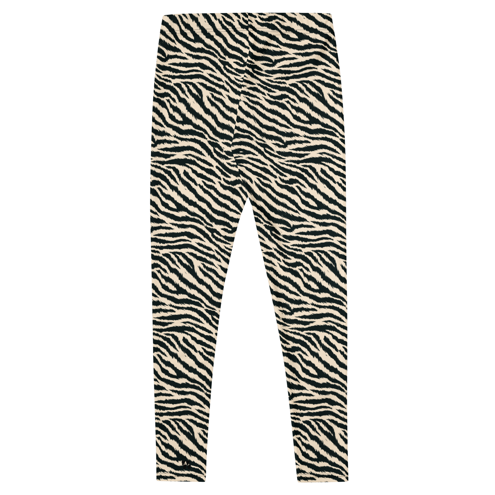 Studio-yeye-Tiger-Animal-Print-White-Black-Punk-Style-Leggings-flat-back
