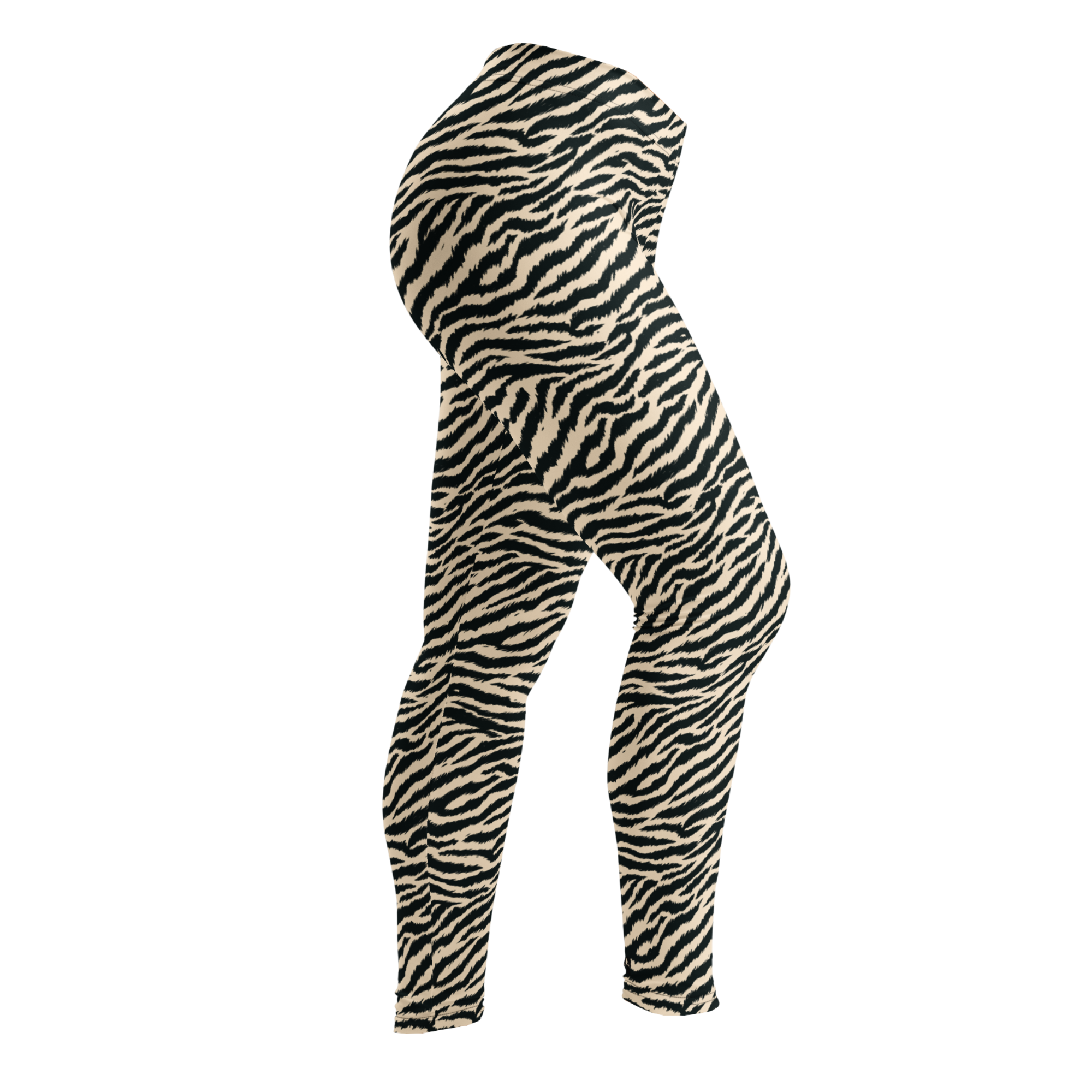 Studio-yeye-Tiger-Animal-Print-White-Black-Punk-Style-Leggings-side