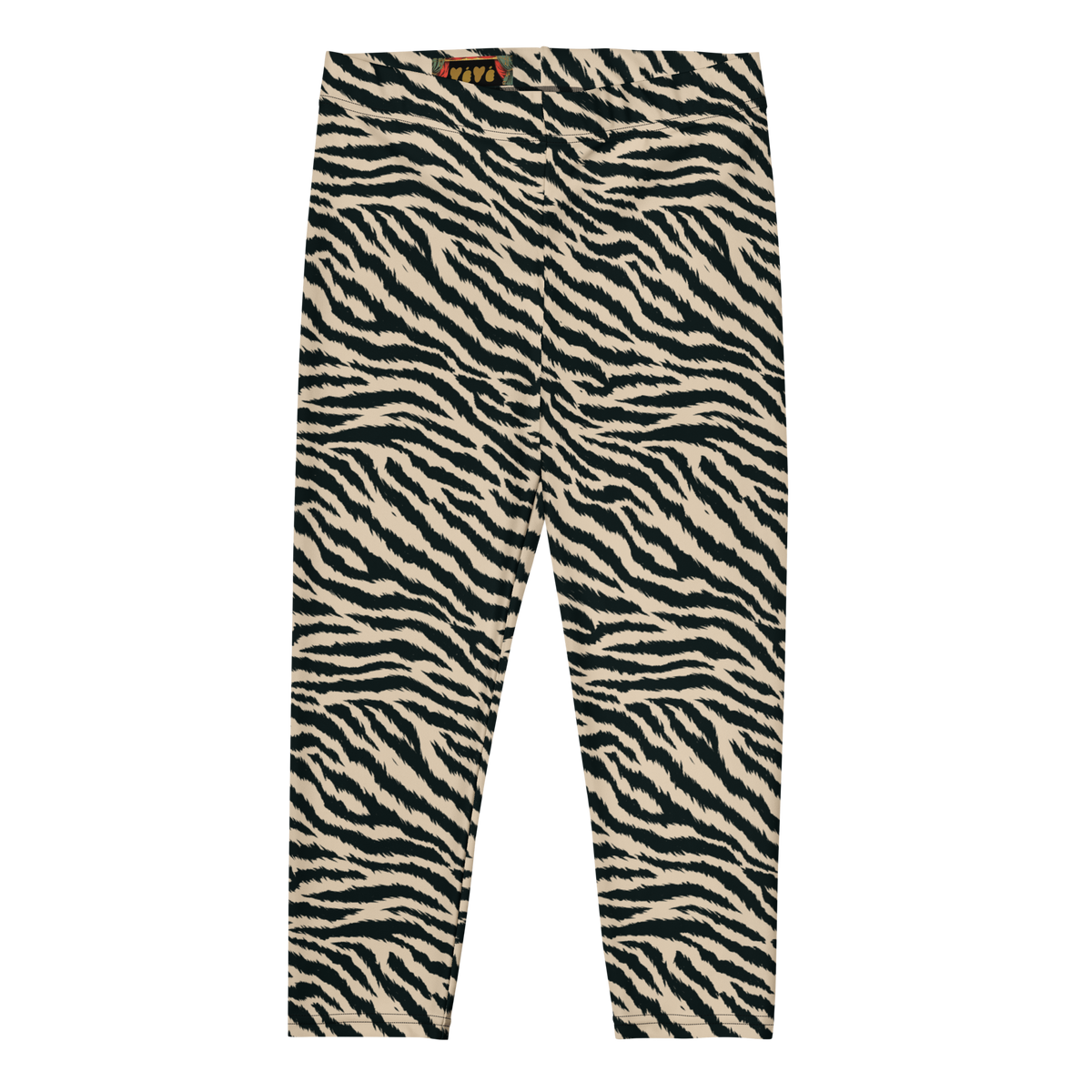 TIGER LOVER Capri Leggings - Beige