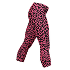 LEOPARD LOVER Capri Leggings - Flamingo pink