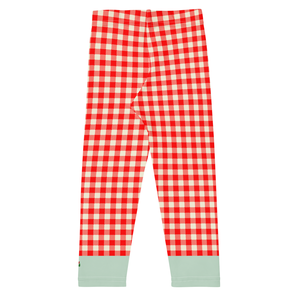 Gingham KIDS Leggings - RED