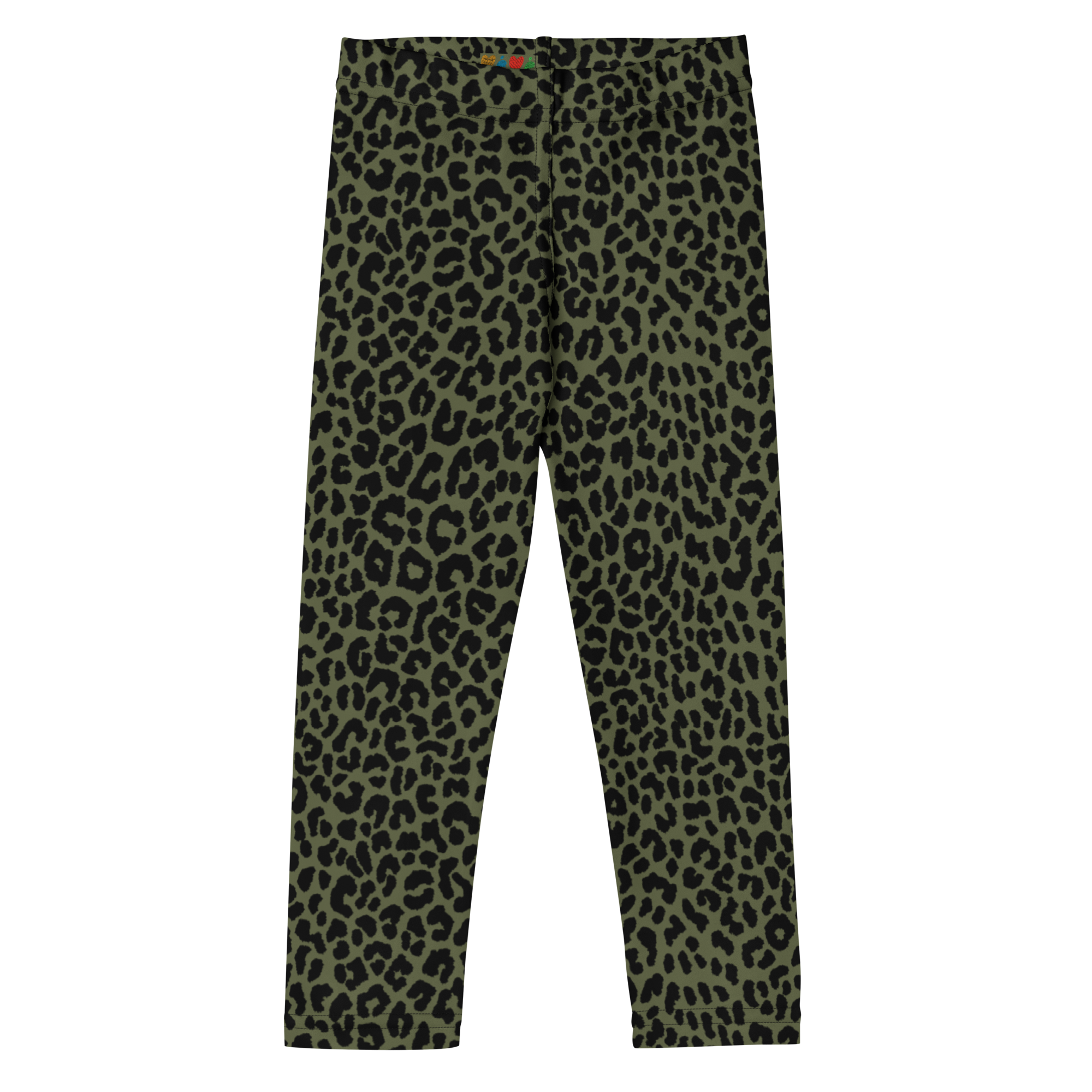Leopard Lover KIDS Leggings - MOSS GREEN