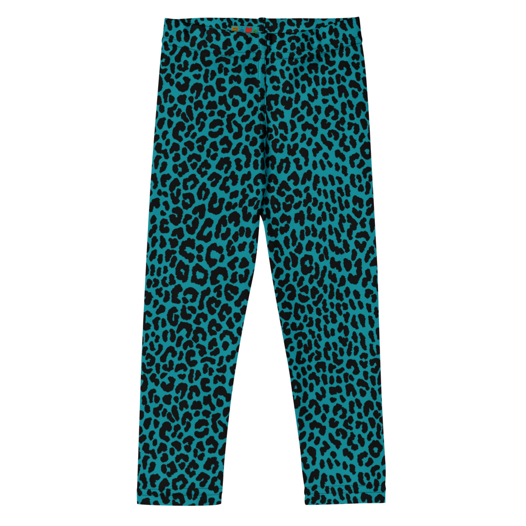 Leggings pour enfants à motif léopard - Paon