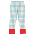 Gingham KIDS Leggings - PASTEL BLUE