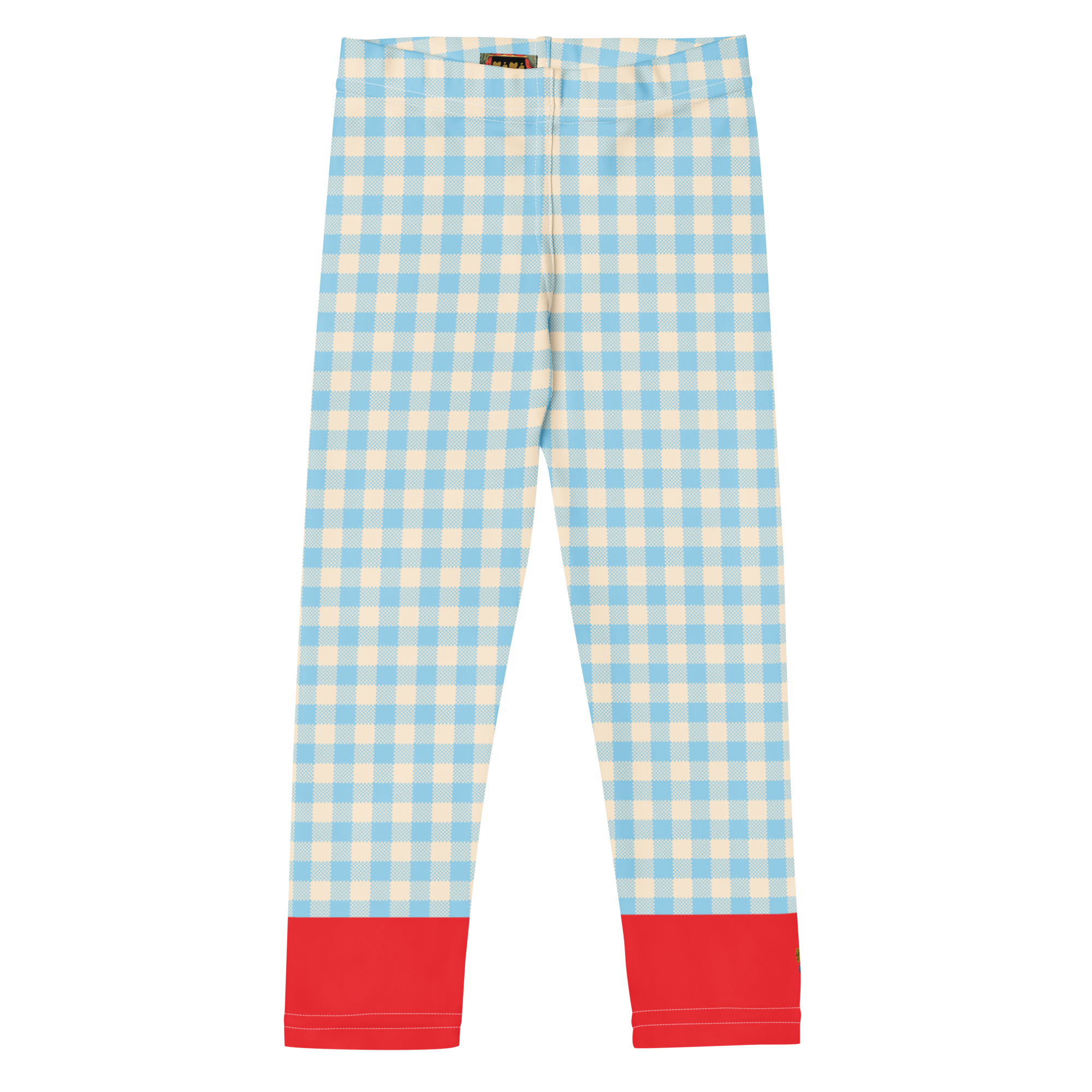 Gingham KIDS Leggings - PASTEL BLUE