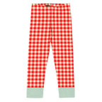 Gingham KIDS Leggings - RED